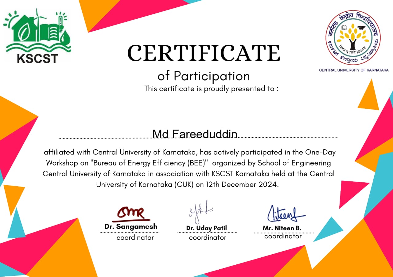 Certificate of Participation